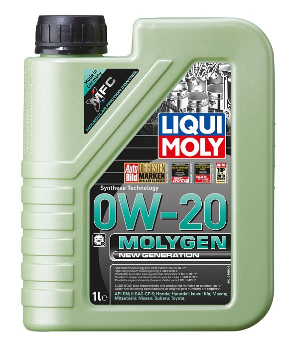 21356 LiquiMoly НС-синтетическое моторное масло Molygen New Generation 0W-20 1л