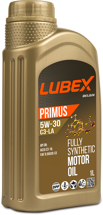L034-1296-1201 LUBEX Синтетическое моторное масло PRIMUS C3-LA 5W-30 SN C3 (1л)