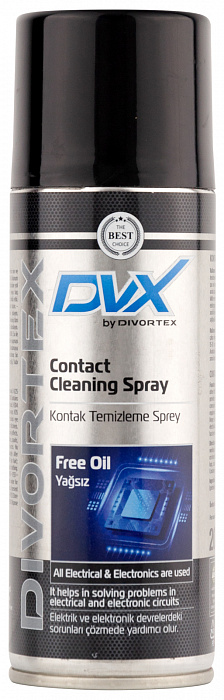 AER1409 DVX Спрей-очиститель электроконтактов  Contact Cleaning Spray Free Oil 0,2л