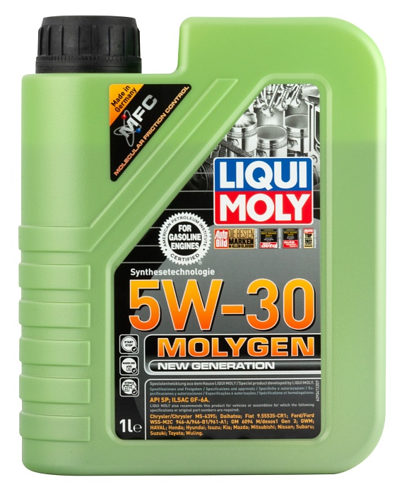 9047 LiquiMoly НС-синт. мот.масло Molygen New Generation 5W-30 SP GF-6A 1л