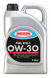 33039 Meguin НС-синтетическое моторное масло Megol Motorenoel Fuel Eco 1 0W-30 (5л)