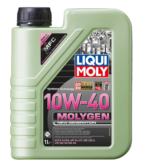 9955 LiquiMoly НС-синтетическое моторное масло Molygen New Generation 10W-40 1л