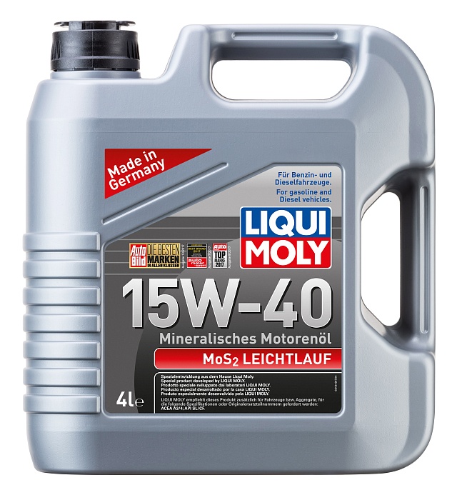 2631 LiquiMoly Минеральное моторное масло MoS2 Leichtlauf 15W-40 4л