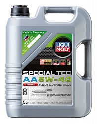 21332 LiquiMoly НС-синтетическое моторное масло Special Tec AA  Diesel 5W-40 CK-4 E9 (5л)