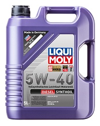 1341 LiquiMoly Синтетическое моторное масло Diesel Synthoil 5W-40 5л