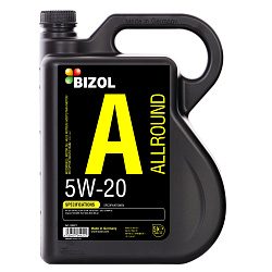 84421 BIZOL НС-синтетическое моторное масло Allround 5W-20 (5л)