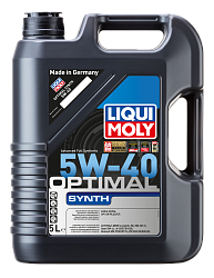 2293 LiquiMoly НС-синтетическое моторное масло Optimal Synth 5W-40 (5л)