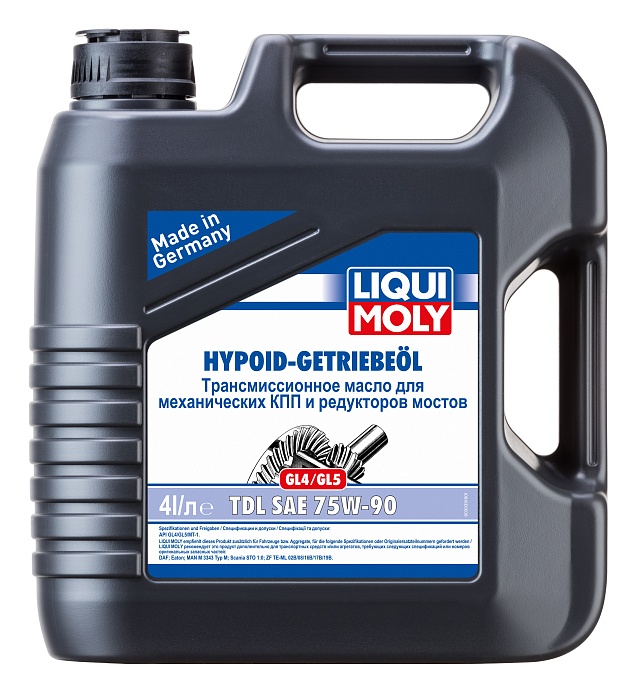 3939 LiquiMoly Полусинтетическое трансмиссионное масло Hypoid-Getrieb. TDL 75W-90 (GL-4/GL-5) 4л