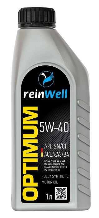 4932 ReinWell Моторное масло 5W-40 А3/В4 (1л)