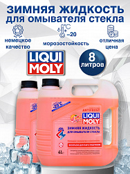 35020-2шт LiquiMoly Зимняя жидкость для омывателя стекла ANTIFROST Scheiben-Frostschutz -20C 4лХ2