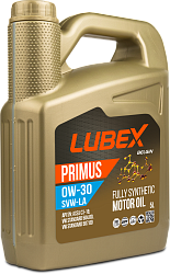 L034-1333-0405 LUBEX Синтетическое моторное масло PRIMUS SVW-LA 0W-30 (5л)