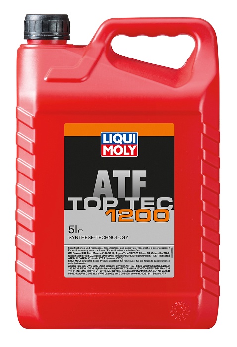 8040 LiquiMoly НС-синтетическое трансмиссионное масло для АКПП Top Tec ATF 1200 5л