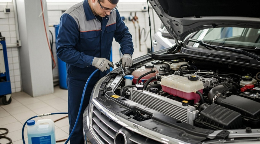 Замена охлаждающей жидкости