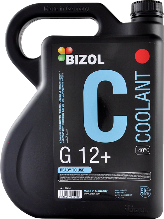 81491 BIZOL Антифриз Coolant G12+ (-40) (5л)