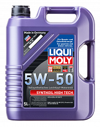 9068 LiquiMoly Синтетическое моторное масло Synthoil High Tech 5W-50 5л