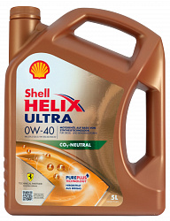 550065928 Shell Синтетическое моторное масло Helix Ultra 0W-40 SP A3/B3/A3/B4 (5л)