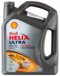 550058158 Shell Синтетическое моторное масло Helix Ultra ECT Multi 5W-30 (5л)
