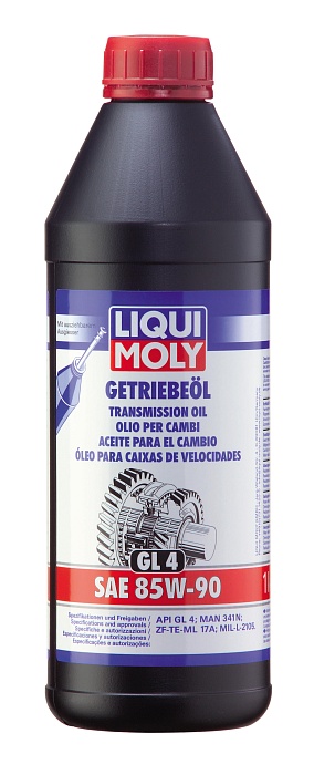 1030 LiquiMoly Минеральное трансмиссионное масло Getriebeoil 85W-90 (GL-4) 1л