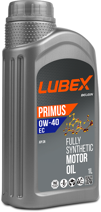 L034-1299-1201 LUBEX Синтетическое моторное масло PRIMUS EC 0W-40 SN (1л)