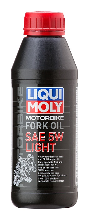 1523 LiquiMoly Синтетическое масло для вилок и амортизаторов Motorbike Fork Oil Light 5W 0,5л