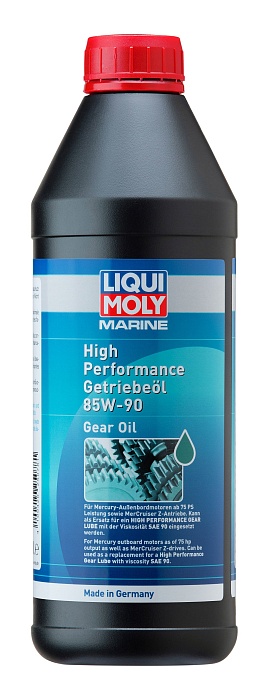 25079 LiquiMoly Минеральное трансмиссионное масло для водной техники Marine High Performance 1л