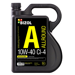 85321 BIZOL НС-синтетическое моторное масло Allround 10W-40 CI-4/SL A3/B4/E7 DH-1 (5л)