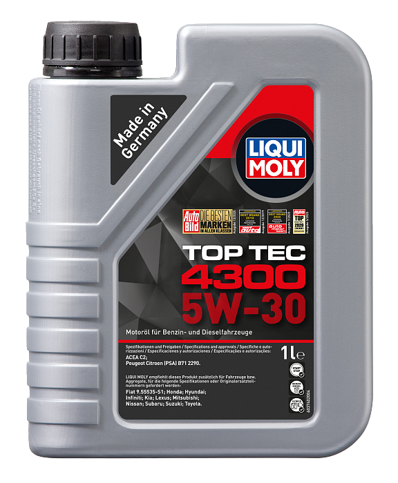 8030 LiquiMoly НС-синтетическое моторное масло Top Tec 4300 5W-30 1л