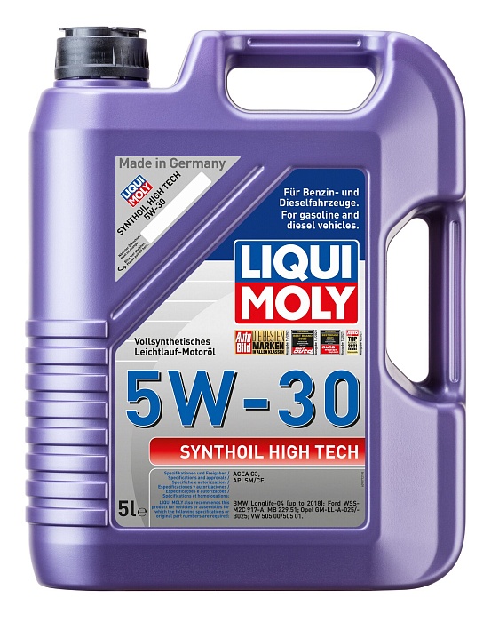 20959 LiquiMoly Синтетическое моторное масло Synthoil High Tech 5W-30 5л