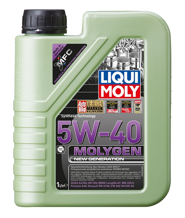9053 LiquiMoly НС-синтетическое моторное масло Molygen New Generation 5W-40 1л