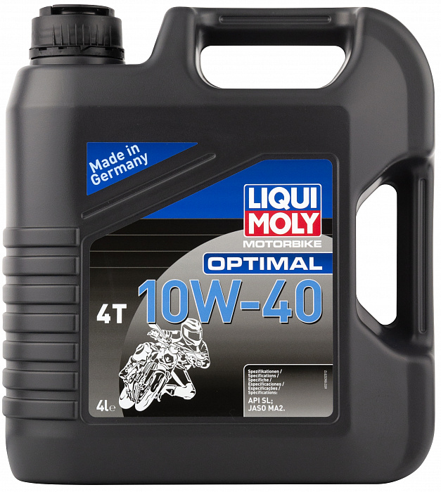21863 LiquiMoly Мин. мот.масло д/4-т.мотоц. Motorbike Optimal 4T 10W-40 SL MA2 (4л)