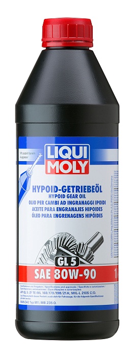 4406 LiquiMoly Минеральное трансмиссионное масло Hypoid-Getriebeoil 80W-90 (GL-5) 1л