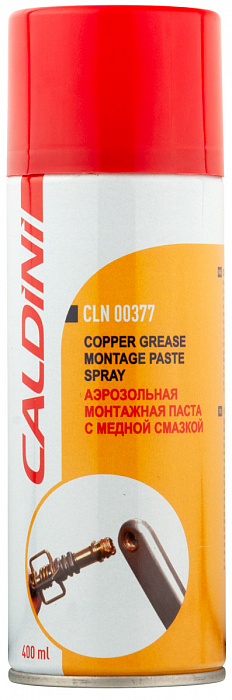 CLN00377 CALDINI Высокотемпературная медная смазка Copper Grease Montage Paste Spray (0,4л)