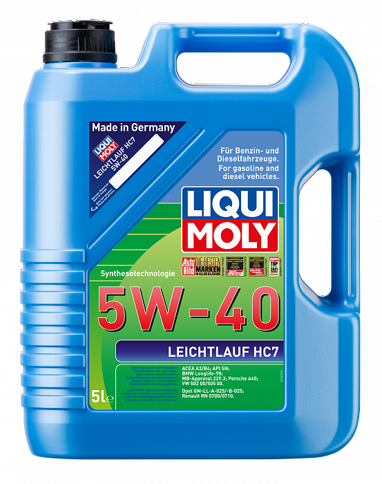 2309 LiquiMoly НС-синтетическое моторное масло Leichtlauf HC 7 5W-40 (5л)