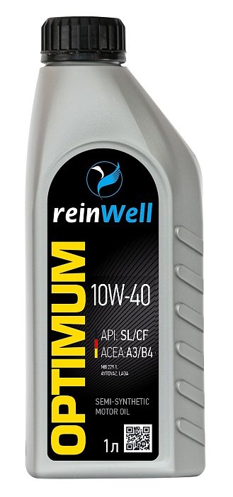 4957 ReinWell Моторное масло 10W-40 A3/B4 1л