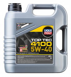 2195 LiquiMoly НС-синтетическое моторное масло Top Tec 4100 5W-40 4л