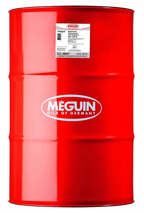 48007 Meguin Минеральное моторное масло Megol Motorenoel Perfomance Top Trans R 15W-40 (200л)