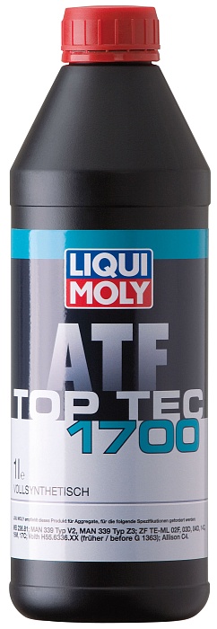 3663 LiquiMoly Синтетическое трансмиссионное масло для АКПП Top Tec ATF 1700 1л