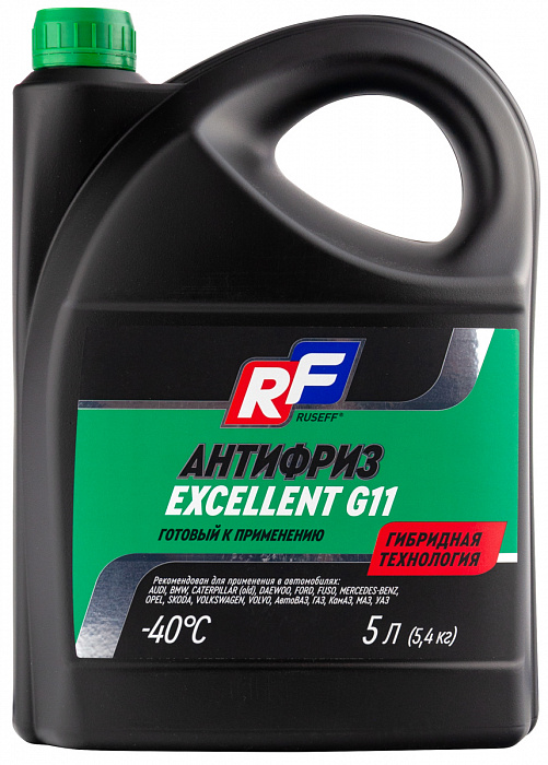 17342N RUSEFF Антифриз ANTIFREEZE EXCELLENT G11 (5кг)