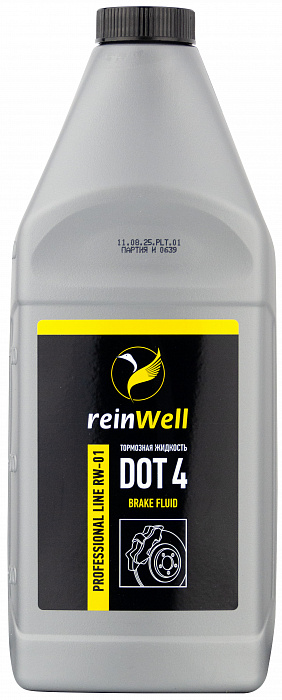 32051 ReinWell Тормозная жидкость DOT 4 RW-01 (850 мл)