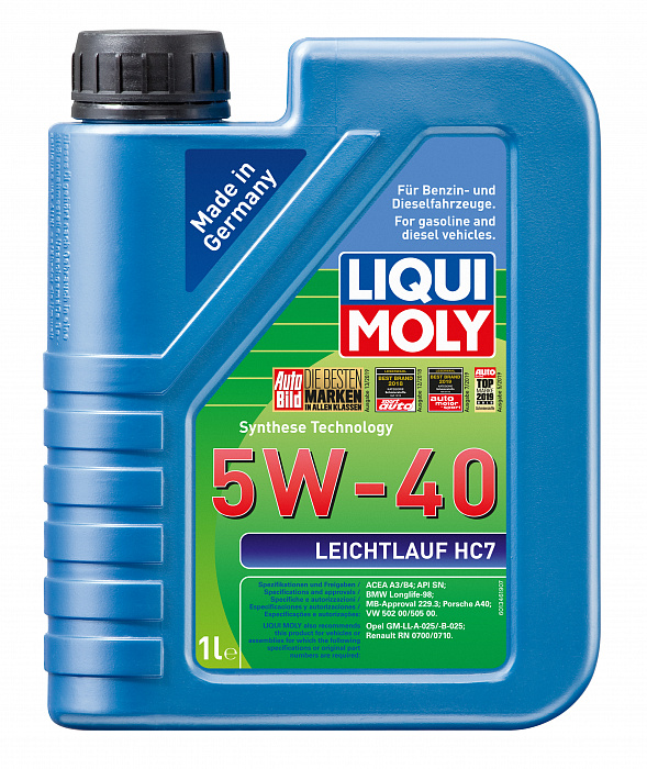 2308 LiquiMoly НС-синтетическое моторное масло Leichtlauf HC 7 5W-40 (1л) 2308 LiquiMoly НС-синтетическое моторное масло Leichtlauf HC 7 5W-40 (1л)