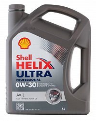 550046304 Shell Синтетическое моторное масло Helix Ultra Professional AV-L 0W-30 C2/C3 (5л)