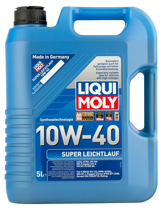 9505 LiquiMoly НС-синтетическое моторное масло Super Leichtlauf 10W-40 5л