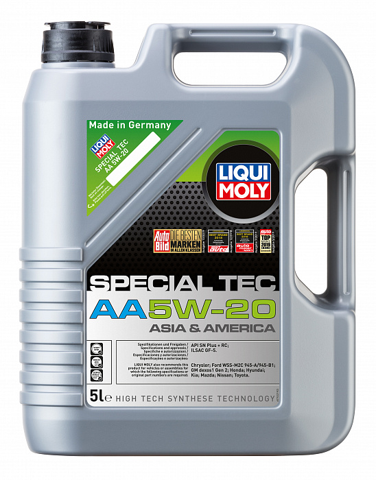20793 LiquiMoly НС-синтетическое моторное масло Special Tec AA 5W-20 (5л)