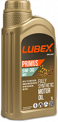 L034-1324-1201 LUBEX Синт-ое мот.масло PRIMUS MV 5W-30 CF/SL A3/B4 (1л)