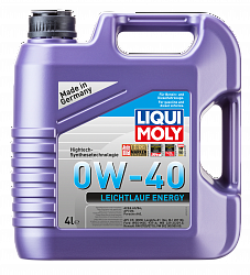 20740 LiquiMoly Синтетическое моторное масло Leichtlauf Energy 0W-40 4л