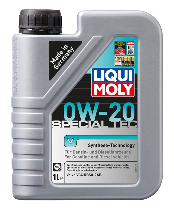 20631 LiquiMoly НС-синтетическое моторное масло Special Tec V 0W-20 1л 