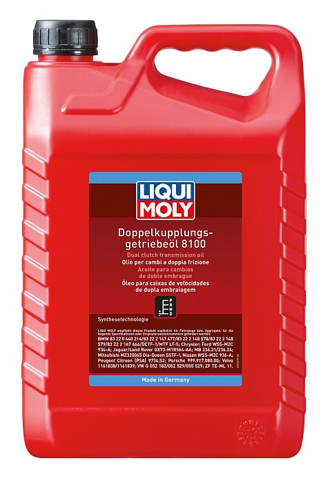 20626 LiquiMoly НС-синтетическое трансмиссионное масло для DSG Doppelkupplungsgetriebe-Oil 8100 5л