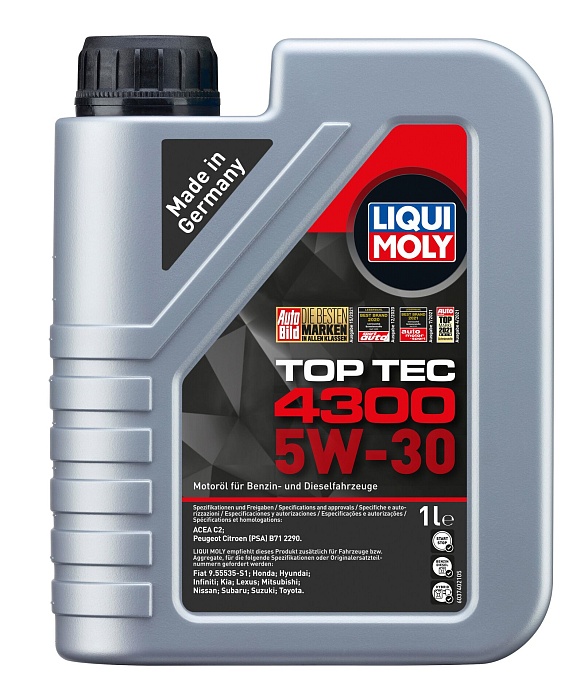 2323 LiquiMoly НС-синтетическое моторное масло Top Tec 4300 5W-30 1л
