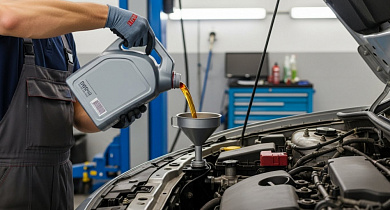 Замена масла ДВС