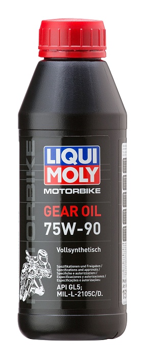1516 LiquiMoly Синтетическое трансмиссионное масло для мотоциклов Motorbike Gear Oil 75W-90 0,5л